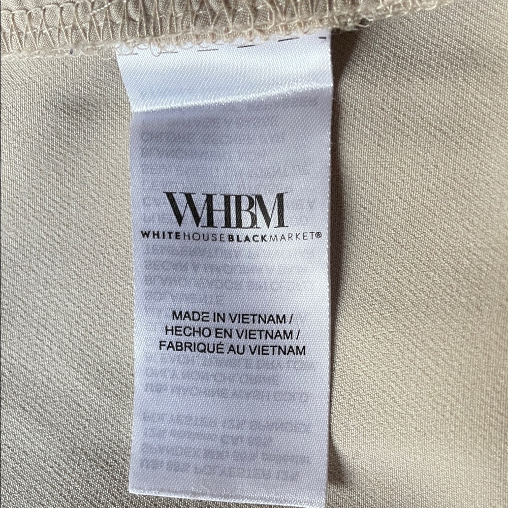 White House Black Market Cream/Camel Trousers - Picture 9 of 11